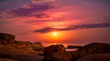 Atardecer en la Costa Brava